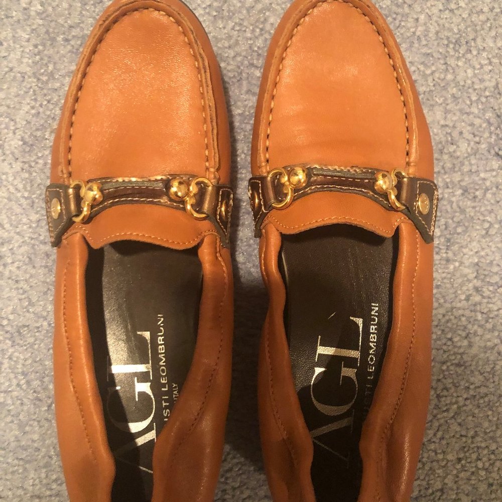 AGL Attilio Giusti Leombruni Chestnut/Brown Loafer